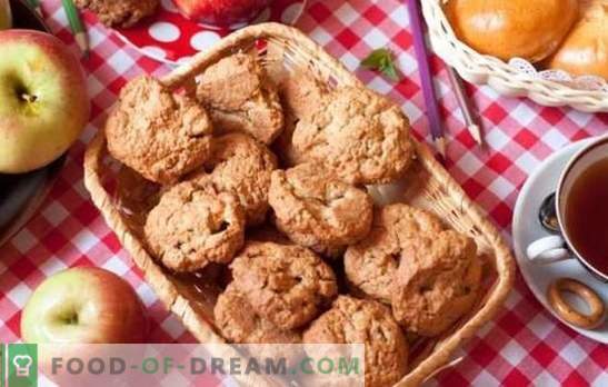 Бисквити овесени с ябълки - вкусни и здрави. Тайни и трикове: как да си направим десерт от детството - овесени бисквити с ябълки