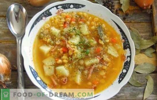 Граховата супа със свинско месо е традиционно ястие от всички времена. Рецепти с дебела, богата на грах супа със свинско месо