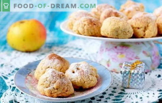 Бисквитки с ябълки - оригинални сладкиши! Рецепти за резници с ябълки: овесени ядки, бутер, извара, постно