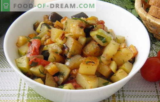 Растителното яхния с тиквички и картофи е любимото лятно меню. Рецепта за растително ястие с тиквички и картофи: минимално усилие