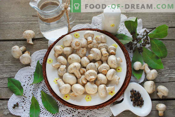 Домашно мариновани печурки за 1 ден