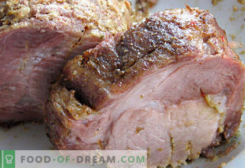 Baked ham in foil - the best recipes. How to properly and tasty cook ham in foil at home.