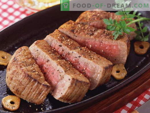 Месо в тигана - най-добрите рецепти. Как да правилно и вкусно да се готви месо в тиган.