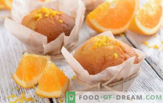 Orange muffins - cheer up! Recipes of fragrant, tender, sweet and airy orange muffins