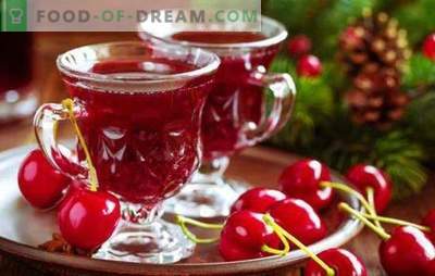 Homemade Cherry Wine - technology in detail. Sweet cherry wine at home with raspberries, cherries, currants