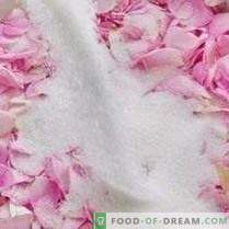 Розови листенца от захар
