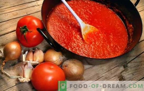 Доматени сосове за зимата: от грузински кетчуп до кримска аджика. Пригответе домашно приготвени доматени сосове за зимата
