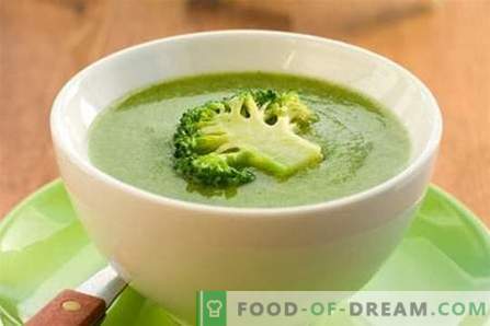 Супа от броколи - най-добрите рецепти. Как правилно и вкусно да се готви супа от броколи.
