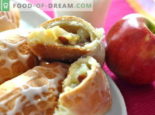 Apple Pies - най-добрите рецепти. Как да правилно и вкусно да се готви пайовете с ябълки.