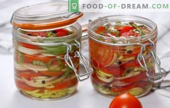 Вкусни доматени салати за зимата: витамини в буркани за цялото семейство. Най-добрите рецепти на вкусни салати за зимата на доматите