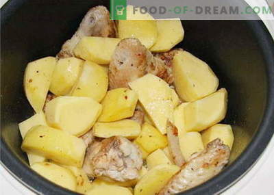 Пиле с картофи в бавен котлон - най-добрите рецепти. Как да правилно и вкусно готви в бавен котлон печка с картофи.