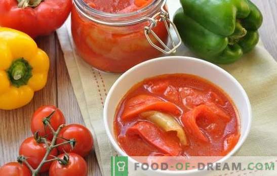 Как да си направим домати леко за зимата: унгарски, български, руски. Изберете вашата рецепта за домати лечо за зимата
