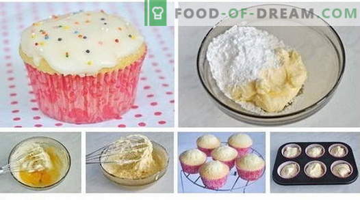 Cupcakes - как да ги приготвите у дома. 7 най-добрите рецепти домашно приготвени тарталети.