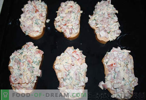 Горещи сандвичи - рецепта със снимки и описание стъпка по стъпка.