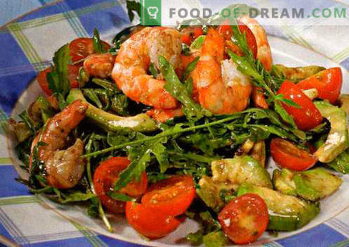 Салата със скариди и сьомга - правилните рецепти. Бърза и вкусна салата за приготвяне на скариди и сьомга.