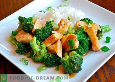 Броколи Пиле - най-добрите рецепти. Как правилно и вкусно да се готви пиле с броколи.