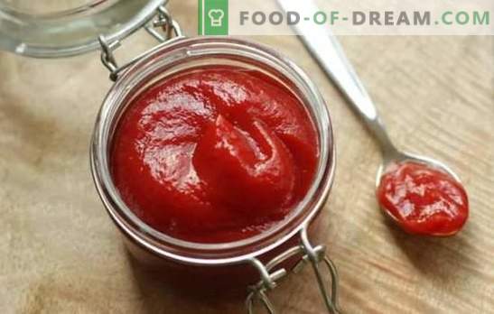 Кетчуп от доматено пюре - бързи сосове за всяко ястие. Рецепти за кетчуп от доматено пюре: само у дома е по-добре!
