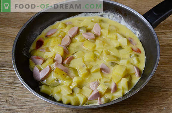 Варени картофи с яйце в тенджера - подхранващо ястие от 