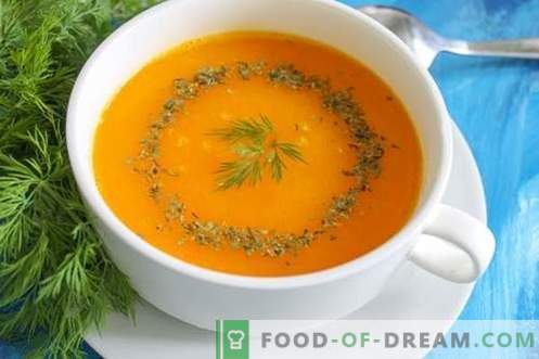 Супа от тиквено пюре - светло настроение по всяко време на годината. Стъпка по стъпка рецепта със снимка: тиква супа, различни опции