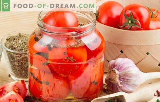 Пикантни домати за зимата: пикантна закуска за всички поводи. Класически и творчески рецепти на горещи домати за зимата