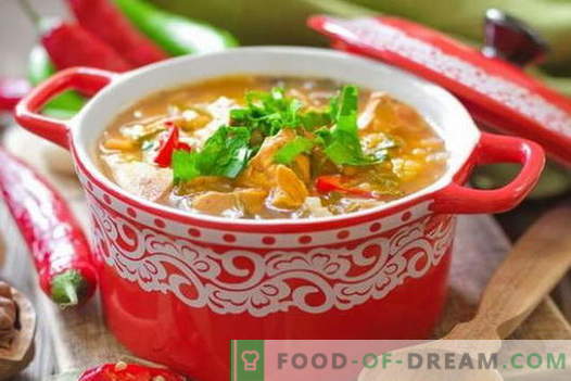 Пилешка Харчо супа - най-добрите рецепти. Как правилно и вкусно да се готви супа Kharcho на пиле.