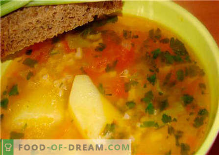 Супи без месо - най-добрите рецепти. Как правилно и вкусно супа без месо.