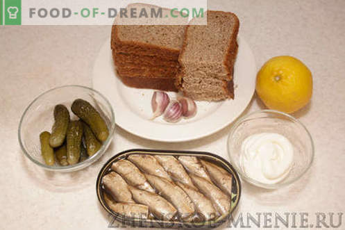 Сандвичи за почивка - рецепта със снимки и описание стъпка по стъпка