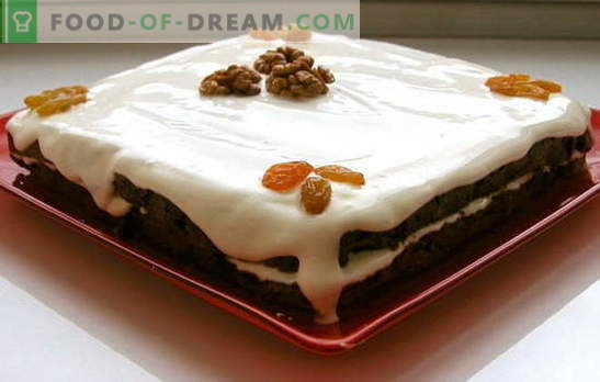 Торта със стафиди и ядки: това е много просто! Основни тайни на гъбена торта за стафиди, ядки и маково семе