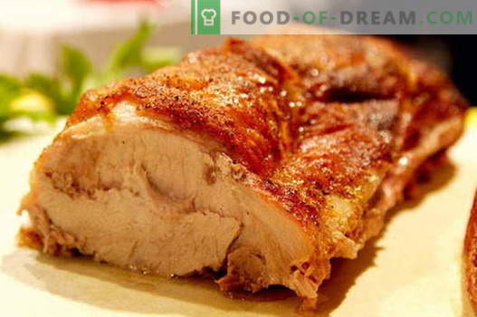 Свинско, печено във фурната - най-добрите рецепти. Как да правилно и вкусно готви свинско в пещ.